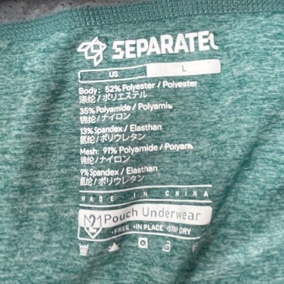 Separatec Men's Large Moisture-Wicking Athletic Shorts 17b - Picture 3 of 5